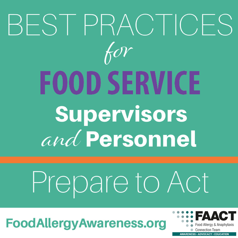 Best Practices for food service personnel